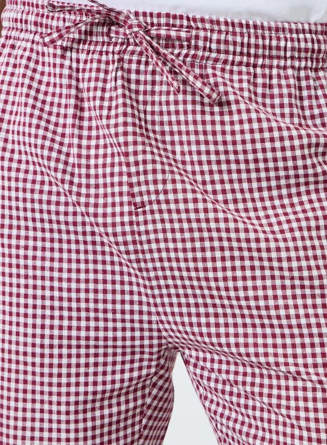 Styli  Men Checked Relaxed Fit Pyjama Bottom for Men | Best Price UAE